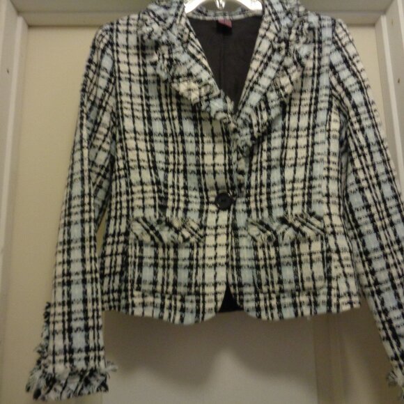 STAR BLUE JEANS INDIGO RISING TEXTURED WOVEN LADY JACKET W BLUE L - Picture 6 of 9